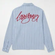LOVE YOURZ "Drip Heart" Pinstripe Button-Down - Image 2