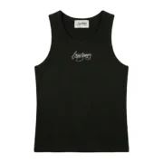 LOVE YOURZ "Essentials" Ribbed Vest Black