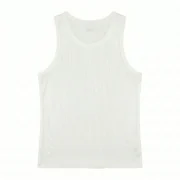 LOVE YOURZ "Woman Essentials" Ribbed Vest White - Image 2