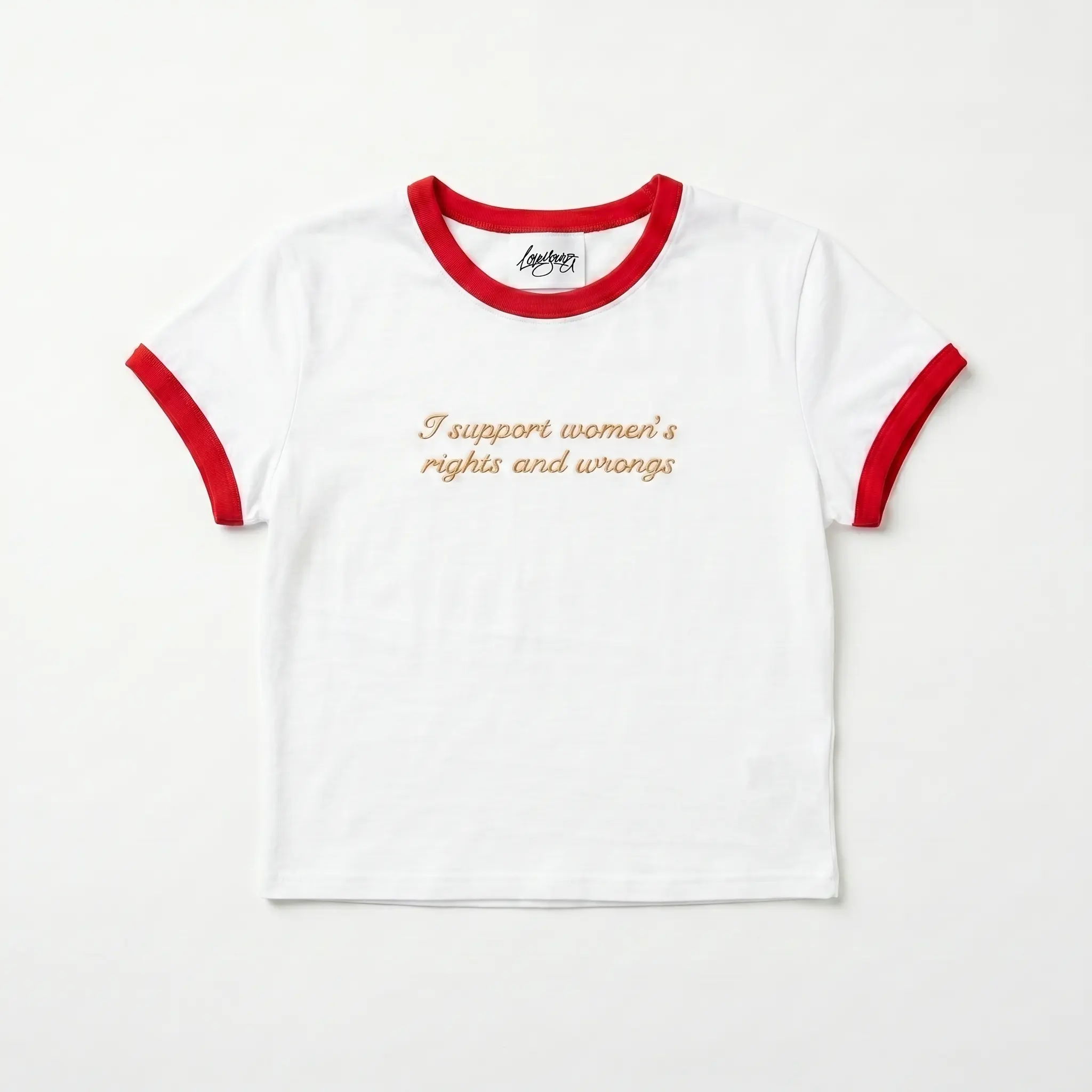 IMG_7409 LOVE YOURZ Contrast Ringer Tee - Image 1